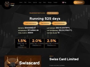 SwissCard - редиз партизана: 1.5% по будням на 20 рабочих дней (Пн-Пт), $10