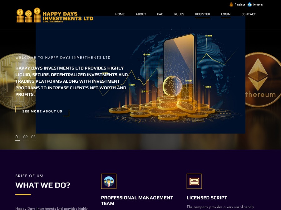 Happy Days Investments Ltd - выгодные короткие инвестиции: +1% после 1 дн.