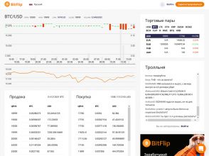 BitFlip - российская криптовалютная биржа с выгодной партнеркой 40-70%