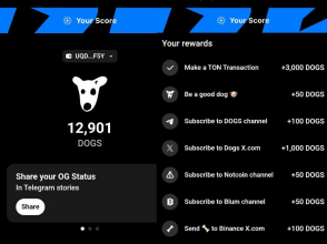 Dogs - бесплатные токены $DOGS просто за вход в игру, премаркет токена