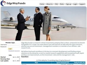 Edge Way Funds - 0,75% ежедневно в течение 21 рабочего дня, вход от $10