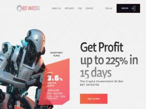 Bot InvestAi - простые инвестиции: 1.2% - 3.6% в день на 15 суток, $20 +RCB