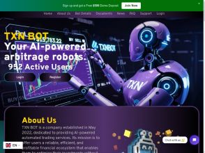 TXN Bot Ecosystem - 1.0 - 1.5% ежедневно на 21 день, депозит в конце, $25